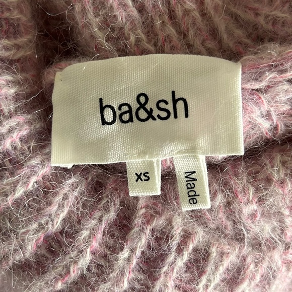 ba&sh Bear Alpaca Turtleneck Sweater | Rose Pink | Size XS (US 2) - Picture 15 of 16